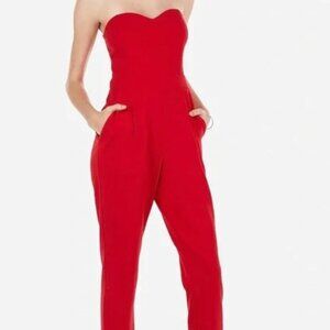 Express Sweetheart Strapless Jumpsuit